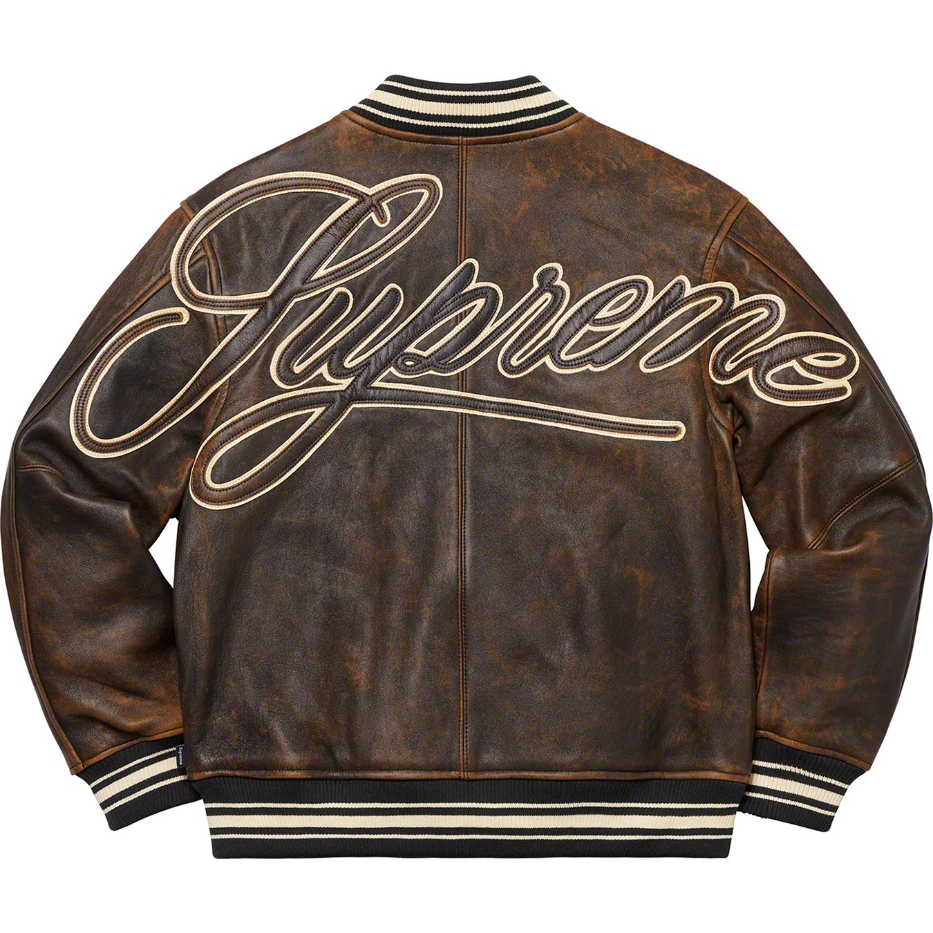 Leather Varsity Jacket view 6